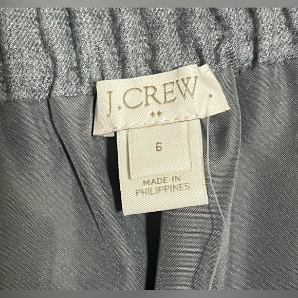 J. Crew Women’s Wool Blend Gray Elastic Waist Skirt, Size 6, NWT - Picture 5 of 13